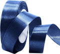 Luomorgo 1 Inch Navy Blue Satin Ribbon, 25 Yards Solid Color Ribbon, Fabric Ribbon for Gift Wrapping, Flower Bouquet, DIY Craft, Sewing, Wedding, Birthday Party Decorations