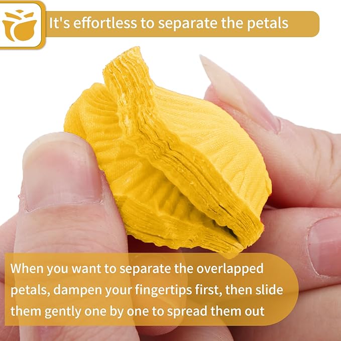1000 Pcs Artificial Fake Rose Petals,Flower Petals for Romantic Night, Engagement, Party, Wedding, Event Flower Decorations, in Bulk(Gold)