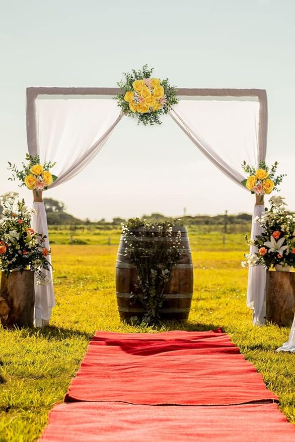 Artificial Rose Flower Artificial Flowers Flower with Long Stem Silk Roses Bouquet for Wedding Bridal Shower Party Home Decoration (Yellow, 12 Pcs)