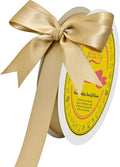 Double Face Gold Satin Ribbon 5/8 inch X 50 Yards Polyester Gold Ribbon for Gift Wrapping Very Suitable for Weddings Party Hair Bow Invitation Decorations and More
