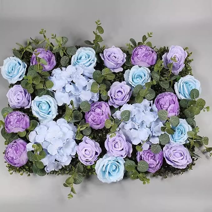 FagusHome 25 Pcs Silk Peony Artificial Flower Heads 4 inch Fake Peony Flowers Heads with Stems Artificial Peony Flower Heads in Bulk Wholesale for Wedding Home Decor (Purple)