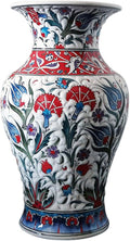 Handmade Ceramic Flower Vase, 13 inches of Height