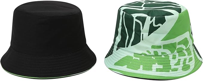 Mashiaoyi Unisex Print Double-Side-Wear Reversible Bucket Hat
