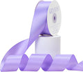 Lilac Satin Ribbon, Double Faced 1-1/2 Inch X 25 Yards Lilac Ribbon, Premium Satin Ribbon for Gift Wrapping, Crafts, Hair Bow Making, Sewing, Flower Bouquet, Wedding Party Decor
