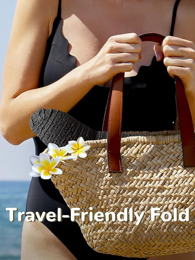 Sun Beach Hats Women Floppy Summer Sunhat with Wide Brim Packable Foldable Travel Accessories