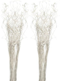 Royal Imports Sparkle Glitter Curly Ting Ting Branches Vase Filler for Wedding, Holiday & Home Decoration, 26”, 75 Stems (Iridescent White)