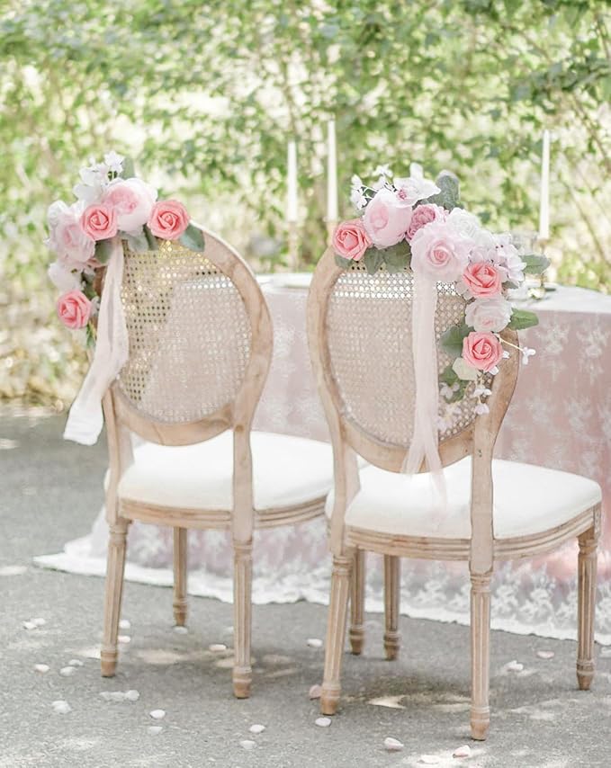 Glitter Roses Artificial Flowers 30 PCS Foam Roses 2.17 in Foam Flowers Glitter Flowers with Stem Fake Flowers for DIY Wedding Bridal Bouquet Party Centerpieces Decor(Peach)