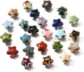 Beadthoven 50pcs Star Handmade Porcelain Beads 15X13.5mm Star Ceramic Beads Bulk Colorful Printed Cute Vintage Glazed Chinese Porcelain Loose Spacers for Bracelets Necklace DIY Jewelry Making Crafting