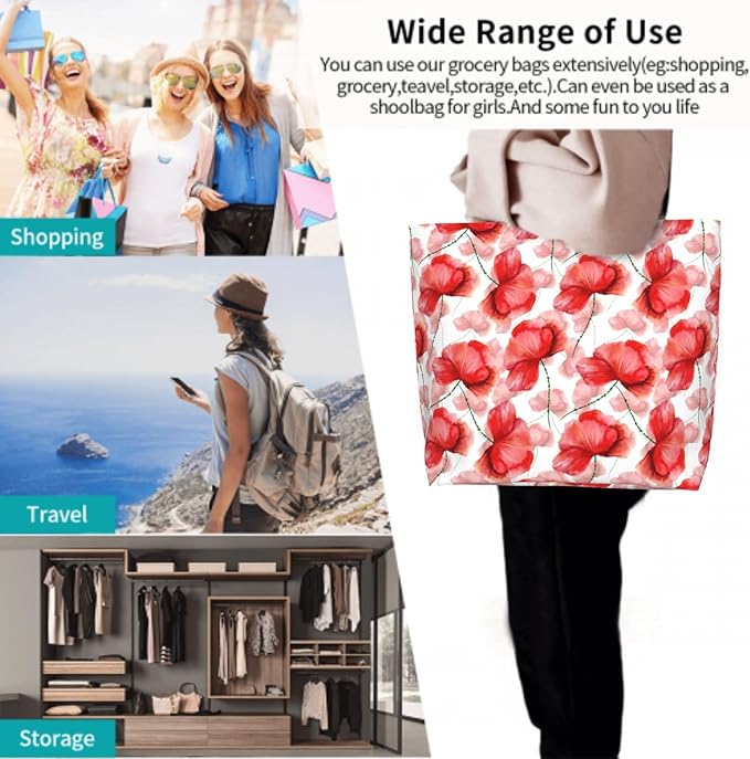 Shoulder Bag Large Reusable Eco-friendly Shopping Bags Portable Storage Handbag