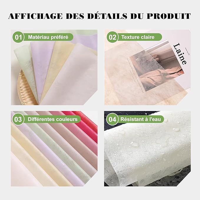 4 Packs 160 Sheets Waterproof Pleated Withdrawable Flower Wrapping Paper, Korean of Cotton Non-Woven Floral Bouquet Paper, 11.4" x 11.4", Gift Packaging for Flower Shops and DIY Fresh Flowers (Pink)