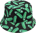 Quanhaigou Bucket Hat for Men Women,Packable Reversible Printed Sun Hats,Fisherman Outdoor Summer Travel Hiking Beach Caps