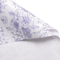 WRAPAHOLIC 20 Sheets Flower Wrapping Paper - 22.4 x 22.4 inch Blue Vintage Floral Printed Water-Resistant Floral Bouquet Wrapping Paper, Florist Supplies Packaging for Wedding Birthday Gift DIY