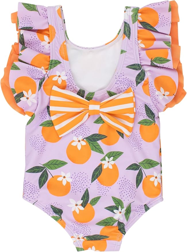RuffleButts® Baby/Toddler Girls Ruffle Strap One Piece Swimsuit w/UPF 50+ Sun Protection