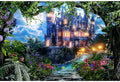 6x4ft Spring Fantasy Castle Palace Backdrop Vinyl Fairy Tale Prince Princess Flower Forest Wonderland Castle Photography Background Girl Home Decor Birthday Party Portrait Photo Props