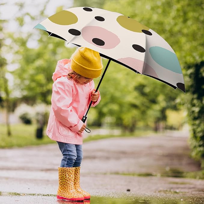 Small Compact Travel Automatic Folding Umbrella for Women, Portable Lightweight, Rain, Wind, UV Sun Shade