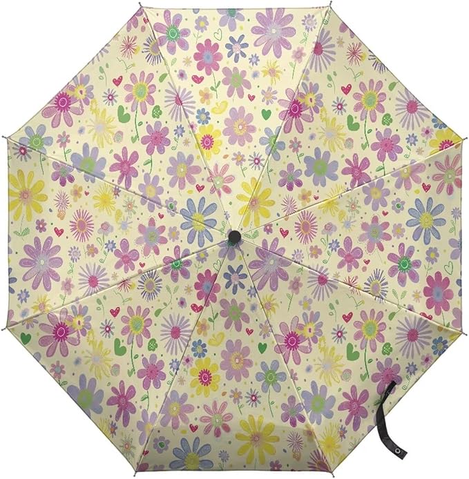 Umbrellas for Rain Lightweight Travel Umbrella 42" Canopy UV Protection Sun Umbrella Windproof Compact Umbrellas