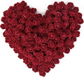 500pcs Burgundy Mini Foam Rose Heads, Artificial Foam Flower Bulk Fake Flower for DIY Crafts Wedding Bouquets Baby Shower Centerpieces Floral Arrangements Party Home Decorations(Burgundy)