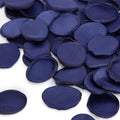 TINGE TIME 200pcs Rose Petals and Fake Roses Artificial Flowers for Wedding Decor, Bridal Shower, Party Decoration - Silk Flower Petals Bulk Pack (Navy Blue)