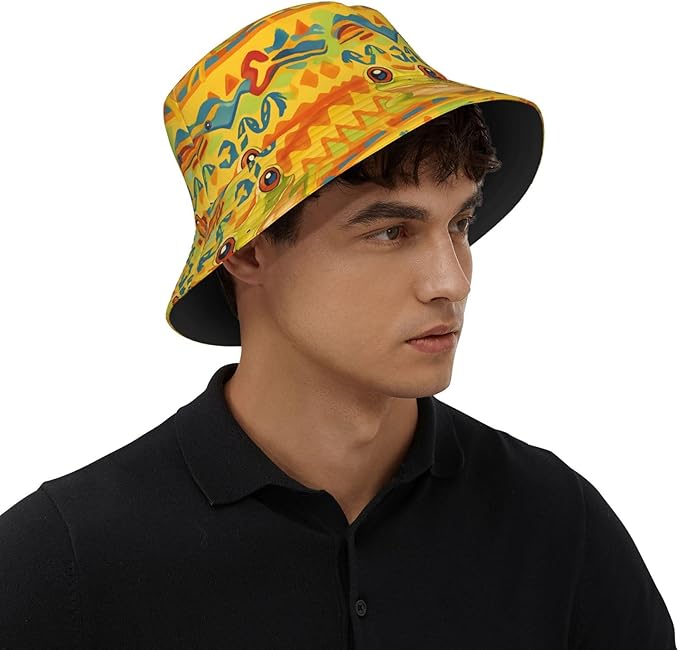 Cute Potted Cactus Bucket Hat Novelty Sun Hats Trendy Fisherman Cap for Men and Women