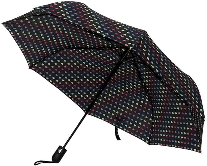 Nollia Windproof Automatic Travel Umbrella, Compact Portable with Reinforced Ribs for Sun & Rain