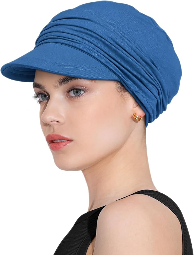 Chemo Headwear Viscose Newsboy Cap for Women Fall and Winter Hats
