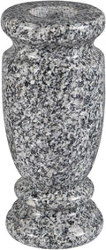 Granite Cemetery Vase for Grave Markers,Heavy Headstone Memorial Flower Holder Decorations.