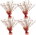 ALISSAR 4-Pack Glitter Rose Gold Star Centerpieces-Table Decorations for Home Decor Birthday Wedding Anniversary Decor (Rose Gold)