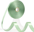 60 Yards Sage Green Ribbon 5/8 Inch, Light Green Satin Ribbon for Gift Wrapping, Crafts, Flower Bouquet, Wedding, Baby Shower, Easter, Christmas, Halloween