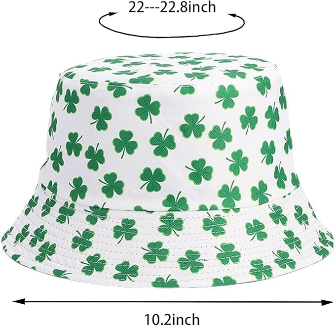Bucket Hat for Women Men, Cotton Reversible Double Side Wear Sun Hats Beach Fisherman Hat