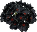 14Pcs Real Touch Anemone Poppy Bouquet for Artificial Flower Decor Kitchen Table Centerpiece Vase Home Greenery Wedding Holding Flowers Backdrop Arch Wall (Black)