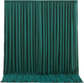 Hunter Green Backdrop Curtain-Wrinkle-Free Polyester Fabric Green Photography Curtains for Wedding Party Photo Background Decorations- 32 X10FT (Hunter Green)
