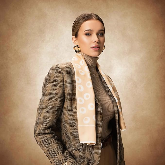 Abstract Latte Brown Professional Photography Backdrop for Adult Portrait Photo Props Booth Background Photoshoot Studio with Thick Ployester Fabric Roller Pocket on Top(8x6ft)