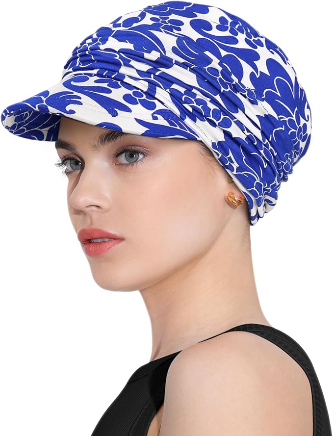 Chemo Headwear Viscose Newsboy Cap for Women Fall and Winter Hats