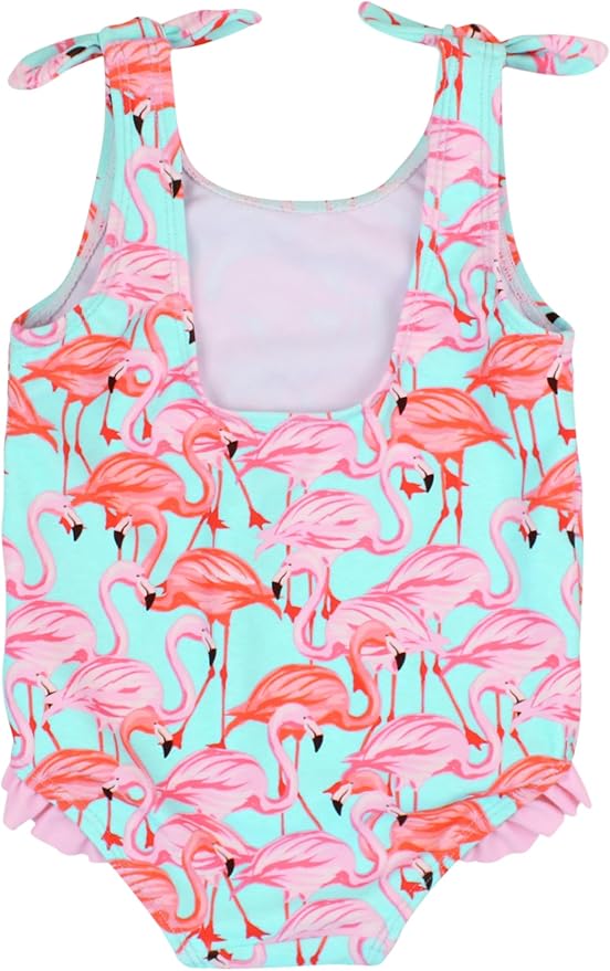 RuffleButts® Baby/Toddler Girls Ruffle Strap One Piece Swimsuit w/UPF 50+ Sun Protection
