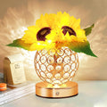 Sunflower Gifts for Women,Sunflower Flower Home Decor Touch Table Lamp,3-Colour Dimming Rechargeable Cordless Small Night Light for Festival Housewarming Birthday Gift for Mom