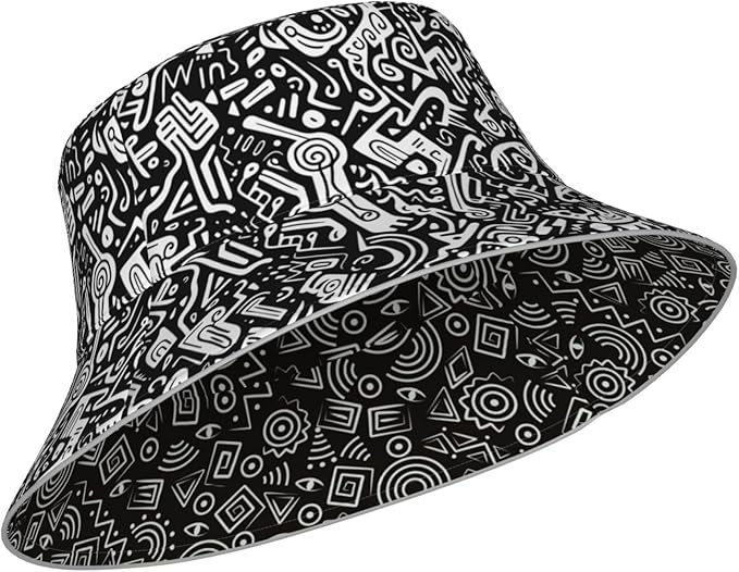 Bucket Hat Beach Summer Sun Hat Reversible Fisherman Hats Double Sided Wearing for Women Men Boys Girls