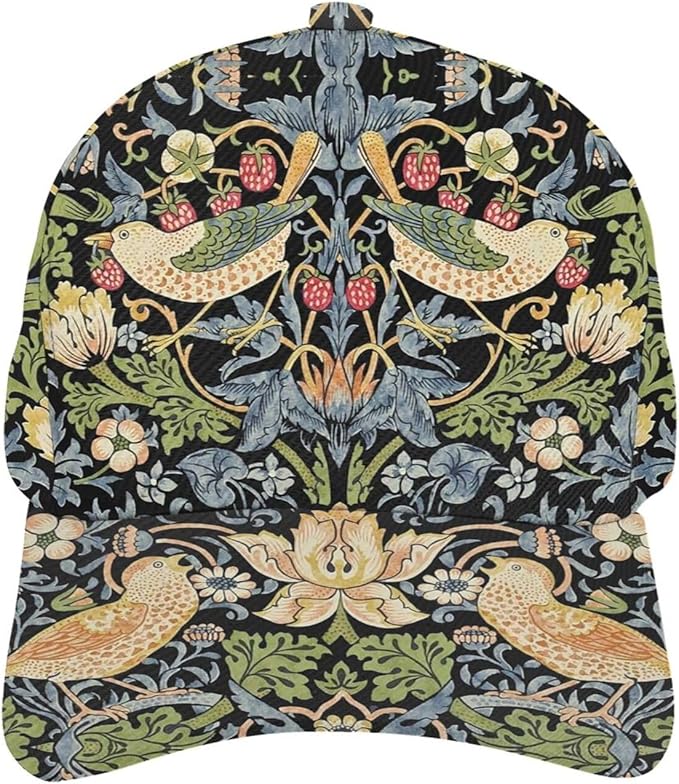Pastel Cornflowers Floral Baseball Cap Dad Hats All-Over Print Fashion Accessory 100% Polyester Adjusts to Fit Most