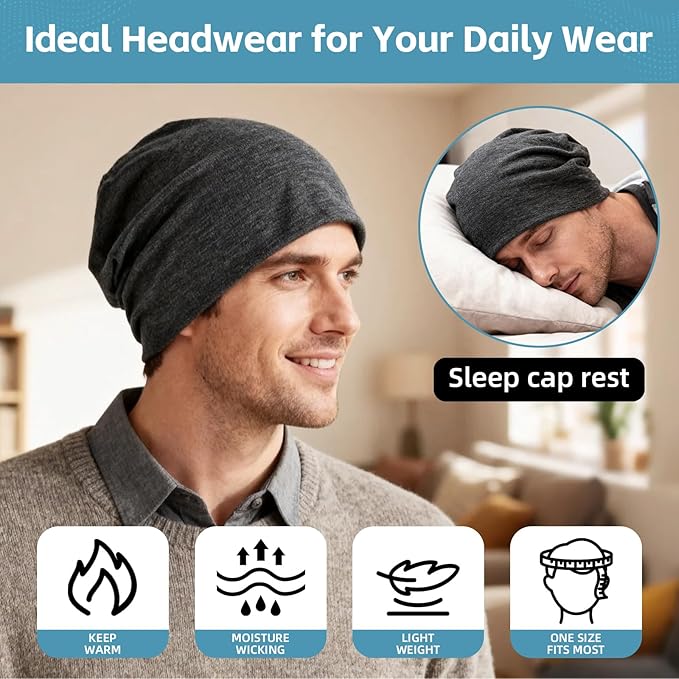 Women's Slouchy Beanie Hat Chemo Caps Cancer Headwear Hats Turban Baggy Sleeping Cap Boho Hats