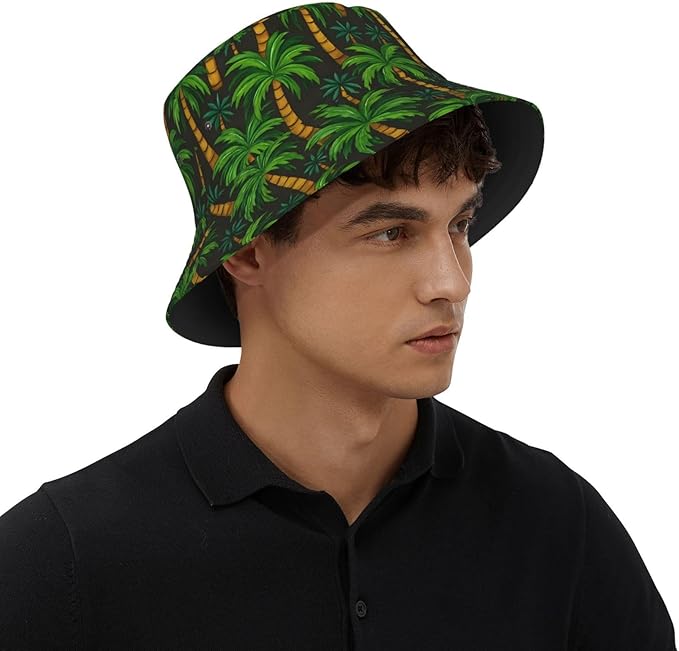 Vintage Clovers Bucket Hat Novelty Sun Hats Trendy Fisherman Cap for Men and Women