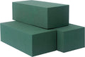 Large Pack of 3 Dry and Wet Floral Foam Blocks for Fresh and Artificial Flowers, Each (7.8” L x 3.5” W x 2.4” H), for Wedding, Birthdays, Home, Office, and Garden Decorations