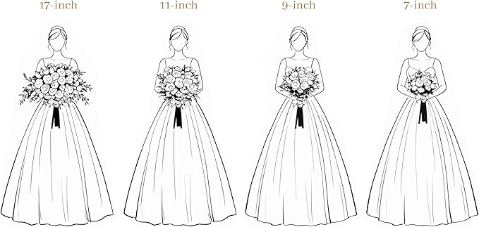 TINGE TIME 17 Inch Artificial Bridal Bouquet Realistic Silk Wedding Bouquet, Durable Fake Flowers for Brides, Bridesmaids, Home Decor, and Events (Burgundy Red)