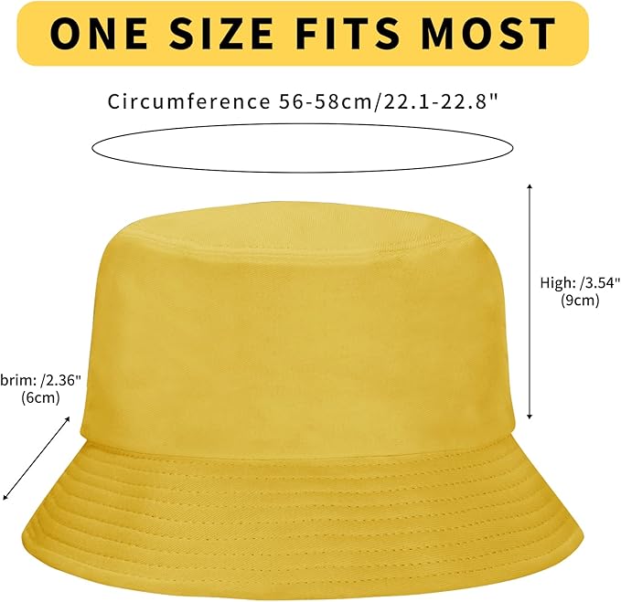 Rosoz 1 & 2 Pack Bucket Hat for Women Men Summer Travel Beach Sun Hat Outdoor Cap Unisex Bucket Hats