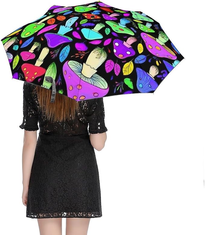 3 Fold Car Umbrella Folding Portable Automatic Umbrella Sunny Rain Sunscreen