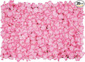 20Pcs 16"x 24" Artificial Flower Wall Panels,Flower Wall Mat Silk Flower Panels for Outdoor Garden Backyard Fence Fence Privacy Screen and Indoor Wall Decor (20Pcs Pink)