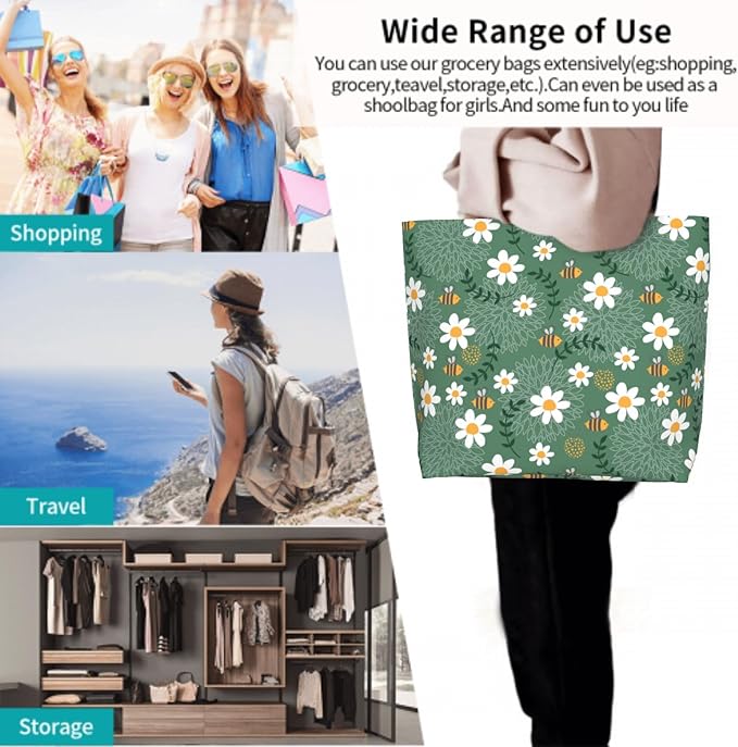 Shoulder Bag Large Reusable Eco-friendly Shopping Bags Portable Storage Handbag