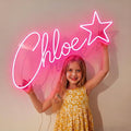 Custom Neon Sign Customizable LED Light for Wall Decor, Personalized Neon Sign for Bedoom Birthday Party Girl Boy Gift Name Logo Light up Sign Bar Home Business Shop