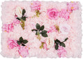 12 Pcs White Flower Wall Flowers Backdrop Artificial Flower for Backdrop Flowers Decoration 3D Floral Panels for Wall Decor Home Party Wedding Room Decoration (60x40cm/Light Pink)