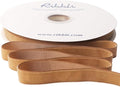 Ribbli Khaki Velvet Ribbon 5/8 Inches Continuous 25 Yard Spool Khaki Christmas Ribbon for Gift Wrapping Crafts Home Decor