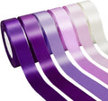 150 Yards Purple Satin Ribbon 1 Inch 6 Rolls Assortment Ribbons for Crafts Gift Wrapping Flower Bouquet Wedding Invitations Birthday Party Festival Decoration Hair Bows