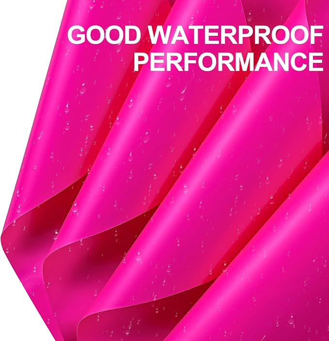 WRAPAHOLIC 20 Sheets Flower Wrapping Paper - 22.4 x 22.4 inch Pure Hot Pink Water-Resistant Floral Bouquet Wrapping Paper, Florist Supplies Packaging for Wedding Birthday Gift DIY